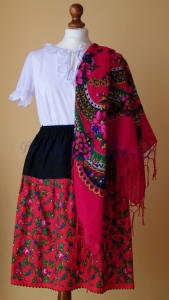 Spódnica FOLK, etno, BOHO, ludowa kwiecista rozm. M