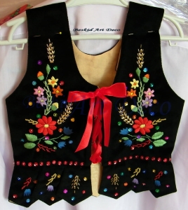 Gorset Krakowski dzieciecy - ręczny haft