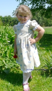 Dziecięca letnia sukienka -Len 