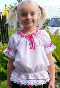 Bluzeczka folk ludowa 2-5 lat