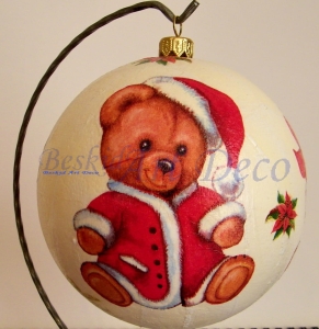 Bombki decoupage dla dzieci