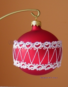 BOMBKI duże - frywolitkowe  