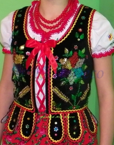 Gorset sukiennicki ,cekinowy dziewczęcy