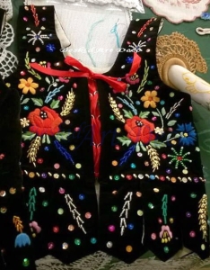 gorset krakowski dla dziewczynki 4-6 lat