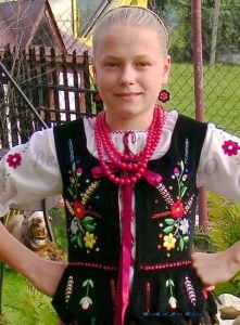 gorset ludowy dziewczecy