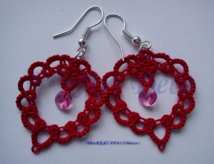 Frywolitka AMOR z kryształkami Swarovskiego