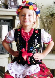 Gorset hafowany dziecięcy-  krakowski 3-5 lat