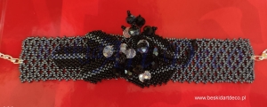 bransoletka przestrzenna z koralików