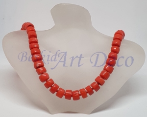 Naszyjnik koral pomarańczowy