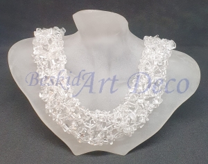 Naszyjnik sieczka z kryształu górskiego