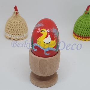 Kaczka - Jajka (Pisanki) drewniane ręcznie malowane