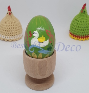 Kaczka - Jajka (Pisanki) drewniane ręcznie malowane