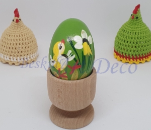 Kurczaczek - Jajka (Pisanki) drewniane ręcznie malowane