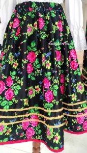 Spódnica damska ,strój krakowski, góralski,folk,etno,ludowa-bawełna satynowa