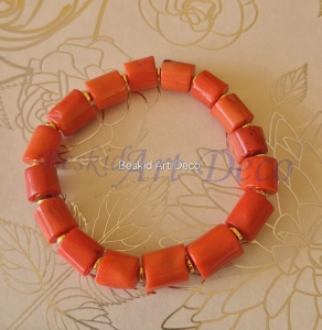 Bransoletka z korala pomarńcz