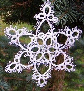 Frywolitkowa Gwiazda Duża -różne wzory