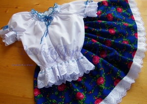 Komplet folk dla dziewczynki 5-7 lat