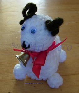 Baranek duży -szydełkowe rękodzieło