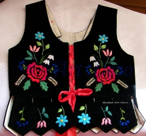 Gorset dziecięcy-haft ręczny