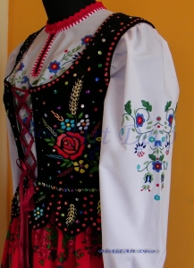 Gorset hafowany ręcznie damski - regionalny 