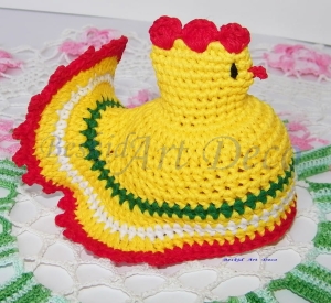 Kura duża  szydełkowa