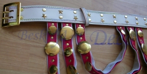 Pas krakowski męski ze skóry naturalnej