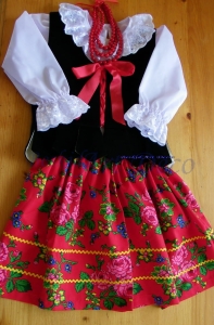 Strój ludowy dla dziewczynki 2-7 lat